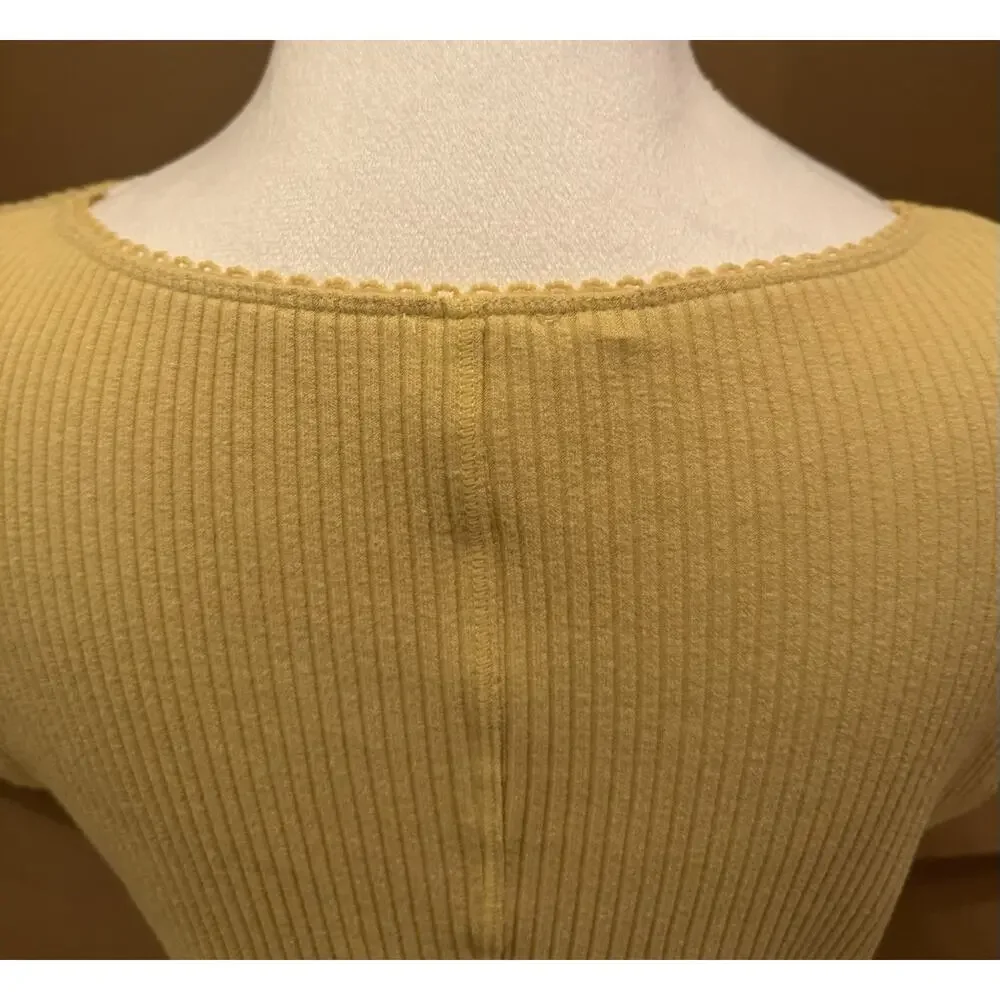 Free People Intimately Most Wanted Cardi Women's Yellow Size L